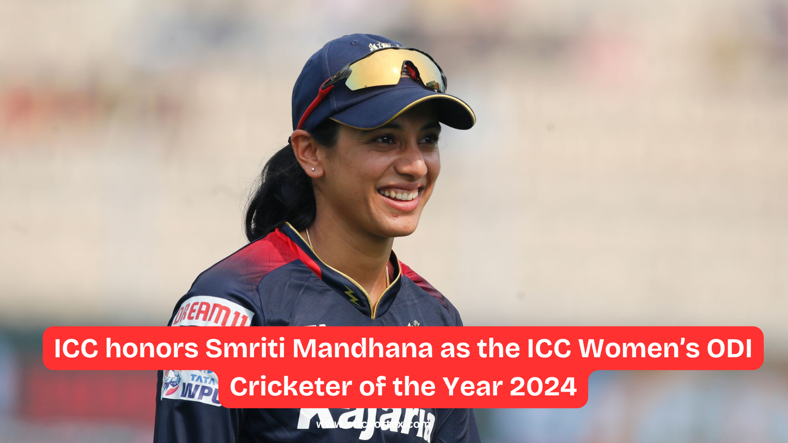 ICC honors Smriti Mandhana as the ICC Women’s ODI Cricketer of the Year 2024